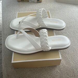 Mkors. Sandals.  White.  Size7